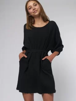 Lena Dress Black -Orciani Store raquel allegra lena dress black 8