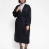 Long Quilted Coat Black