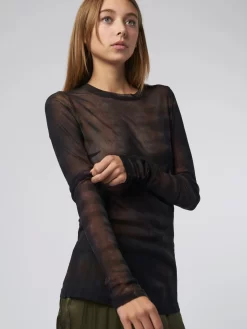 Long Sleeve T-Shirt Black Hills Tie Dye -Orciani Store raquel allegra long sleeve t shirt black hills tie 6