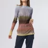 Long Sleeve T-Shirt Landscape Tie Dye