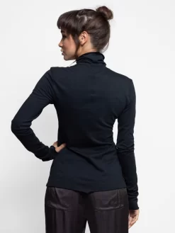 Long Sleeve Turtleneck Black -Orciani Store raquel allegra long sleeve turtleneck black 2