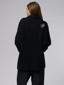 Margaret Cardigan Black Tarot -Orciani Store raquel allegra margaret cardigan black tarot 3