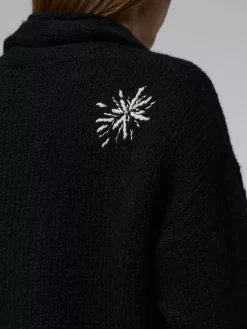 Margaret Cardigan Black Tarot -Orciani Store raquel allegra margaret cardigan black tarot 4