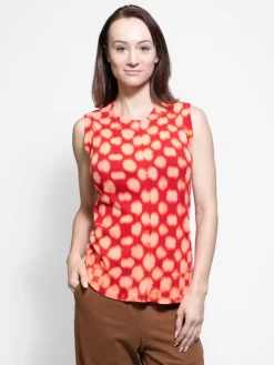 Muscle Tee Tomato Tie Dye