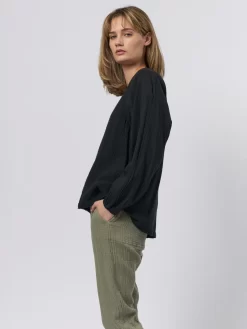 Phoenix Blouse Black -Orciani Store raquel allegra phoenix blouse black 2