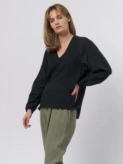 Phoenix Blouse Black -Orciani Store raquel allegra phoenix blouse black 3