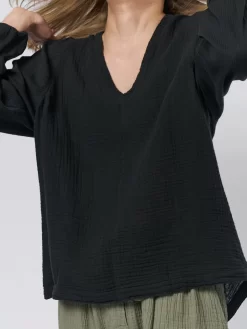 Phoenix Blouse Black -Orciani Store raquel allegra phoenix blouse black 5