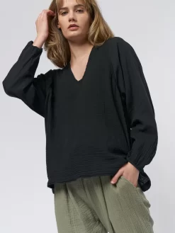 Phoenix Blouse Black -Orciani Store raquel allegra phoenix blouse black 6