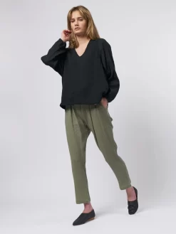 Phoenix Blouse Black -Orciani Store raquel allegra phoenix blouse black 7