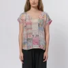 Pop Over Patchwork Blouse