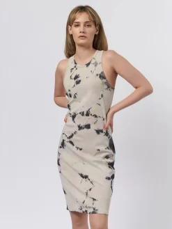 Racerback Tank Dress Pastel Black -Orciani Store raquel allegra racerback tank dress pastel black 2