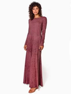 Rhea Dress Dark Blush -Orciani Store raquel allegra rhea dress dark blush 3