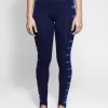 Stirrup Legging Blue Water Tie Dye