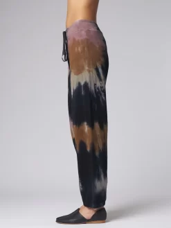 Topanga Sweatpants Black Fireworks Tie Dye -Orciani Store raquel allegra topanga sweatpants black fireworks 2