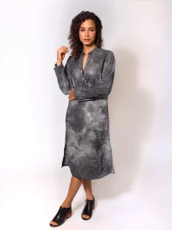 Tunic Dress Black Tie Dye