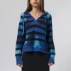 Willow Hoodie Indigo Stripe