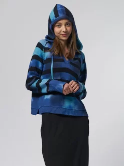 Willow Hoodie Indigo Stripe -Orciani Store raquel allegra willow hoodie indigo stripe 2