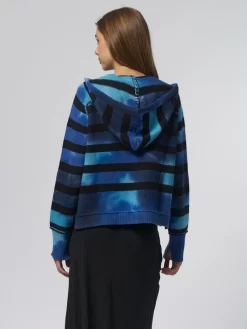 Willow Hoodie Indigo Stripe -Orciani Store raquel allegra willow hoodie indigo stripe 5