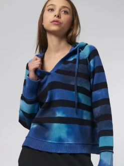Willow Hoodie Indigo Stripe -Orciani Store raquel allegra willow hoodie indigo stripe 9