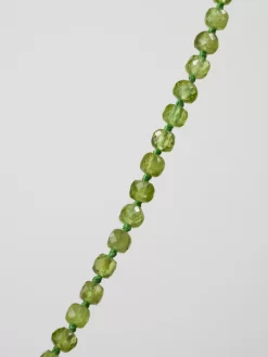 Faceted Peridot With Sea Pearl Pendant Necklace -Orciani Store renee garvey faceted peridot with sea pearl pendan 2
