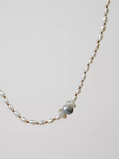 Knotted Pearl Necklace -Orciani Store renee garvey knotted pearl necklace 2