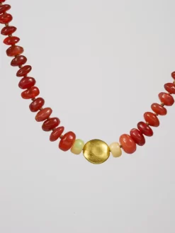 Mexican Fire And Ethiopian Opal Necklace -Orciani Store renee garvey mexican fire and ethiopian opal neckl 2
