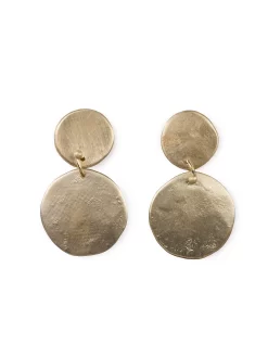 Double Parchment Disk Earrings