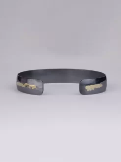 Oxidized Silver Gilded Cuff -Orciani Store sarah mcguire oxidized silver gilded cuff 3