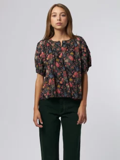 Carriage Top Black Floral