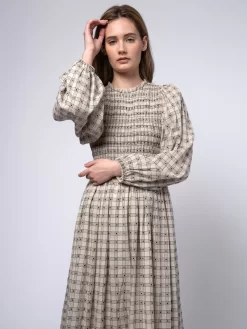 Contessa Dress Black Check -Orciani Store the great contessa dress black check 4