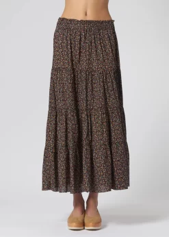 Daydream Skirt Navy Wild Flower