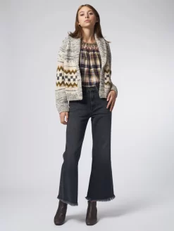 Geo Check Lodge Cardigan Grey -Orciani Store the great geo check lodge cardigan grey 8