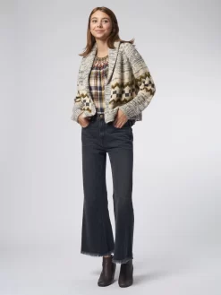 Geo Check Lodge Cardigan Grey -Orciani Store the great geo check lodge cardigan grey 9