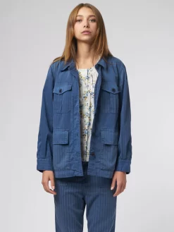 Pleated Army Jacket Dark Indigo -Orciani Store the great pleated army jacket dark indigo 2