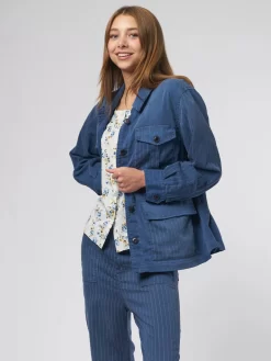 Pleated Army Jacket Dark Indigo -Orciani Store the great pleated army jacket dark indigo 3