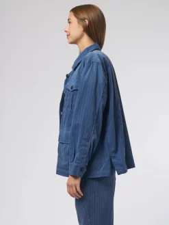 Pleated Army Jacket Dark Indigo -Orciani Store the great pleated army jacket dark indigo 4