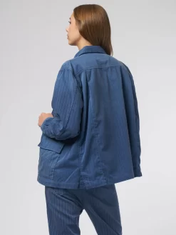 Pleated Army Jacket Dark Indigo -Orciani Store the great pleated army jacket dark indigo 5