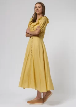 SKU:D646780, THE SUNRISE DRESS BUTTERCUP -Orciani Store the great skud646780 the sunrise dress buttercup 3