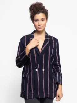 The Academy Blazer Oxford Stripe