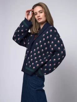 The Bloom Lodge Cardigan Navy -Orciani Store the great the bloom lodge cardigan navy 4