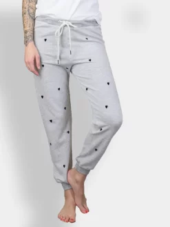 The Cropped Sweat Pant Heather Grey