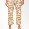 The Cropped Wide Leg Sweatpant Chamomille Floral