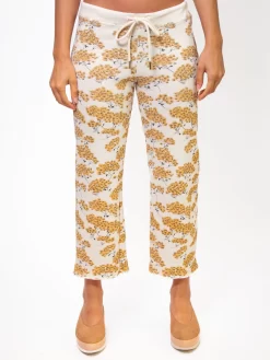 The Cropped Wide Leg Sweatpant Chamomille Floral