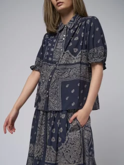 The Kerchief Top Bandana Print -Orciani Store the great the kerchief top bandana print 4