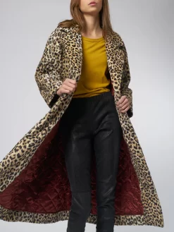 The Long Belted Coat Leopard -Orciani Store the great the long belted coat leopard 11