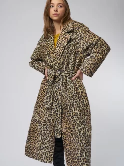 The Long Belted Coat Leopard -Orciani Store the great the long belted coat leopard 7