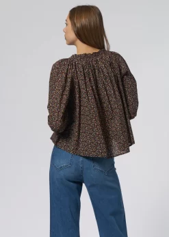 The Moonstone Top Navy Wild Flower -Orciani Store the great the moonstone top navy wild flower 3