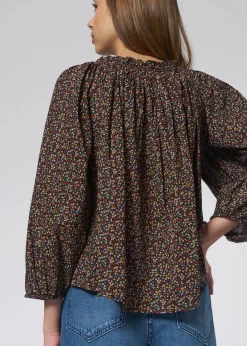 The Moonstone Top Navy Wild Flower -Orciani Store the great the moonstone top navy wild flower 4