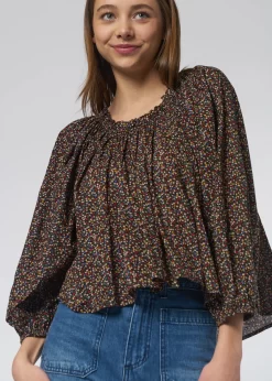 The Moonstone Top Navy Wild Flower -Orciani Store the great the moonstone top navy wild flower 5