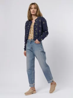 The Petal Bobble Cardigan Navy Sky -Orciani Store the great the petal bobble cardigan navy sky 8